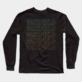 Wakefield Name Pattern Long Sleeve T-Shirt